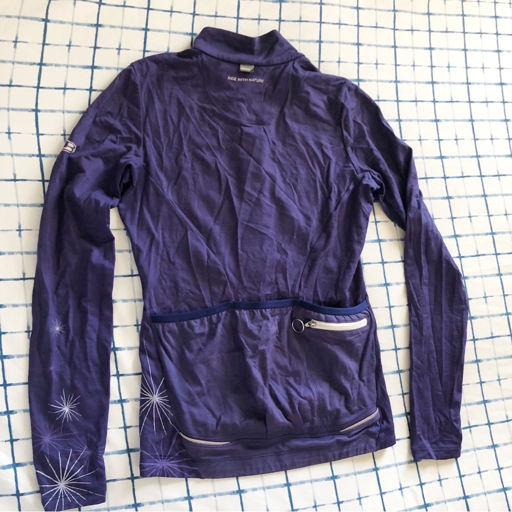 Icebreaker Merino GT Full Zip Up Fitted In Purple Size XS